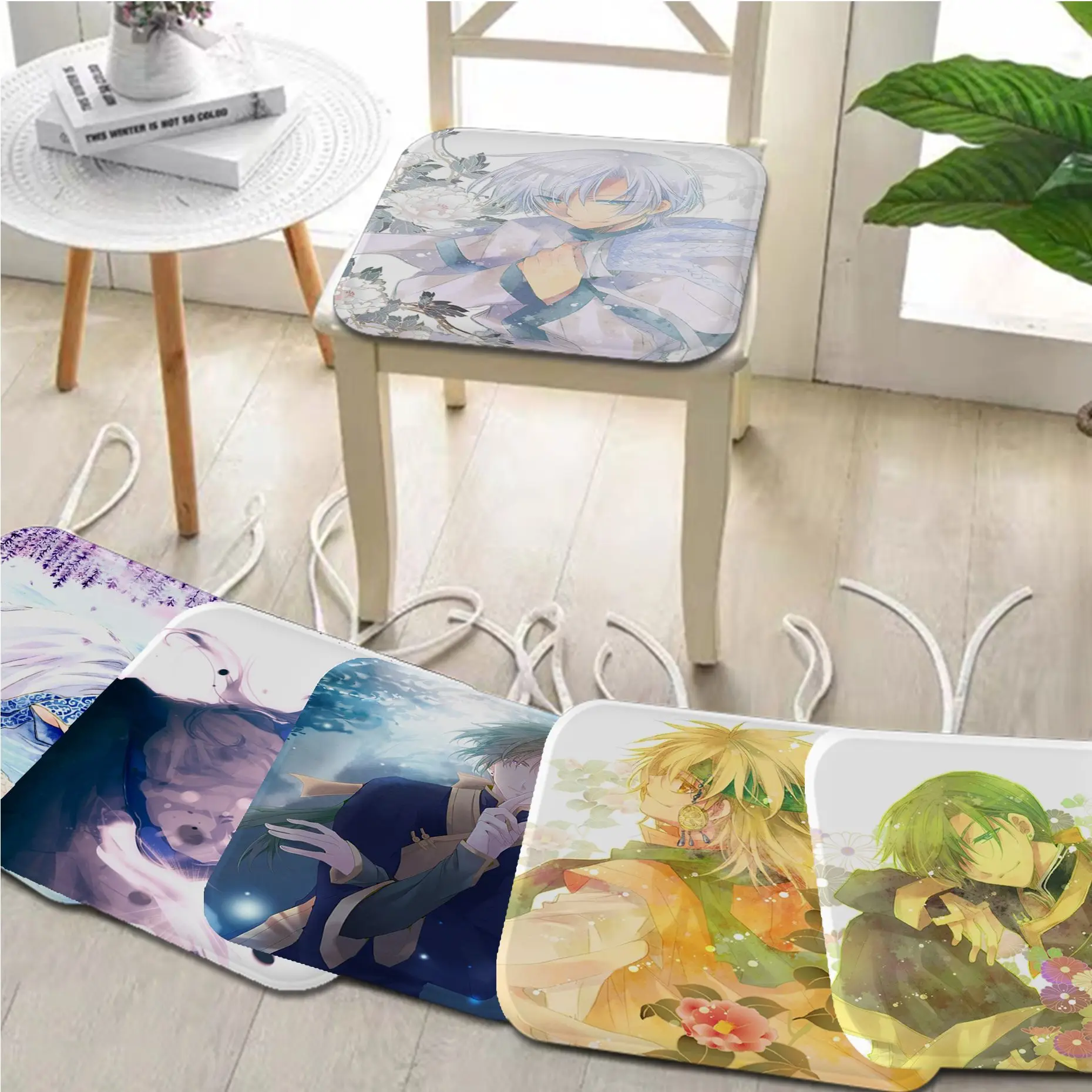 

Yona Of The Dawn Art Meditation Cushion Stool Pad Dining Chair Tatami Seat Cushion Anti-Slip Cushion Pads