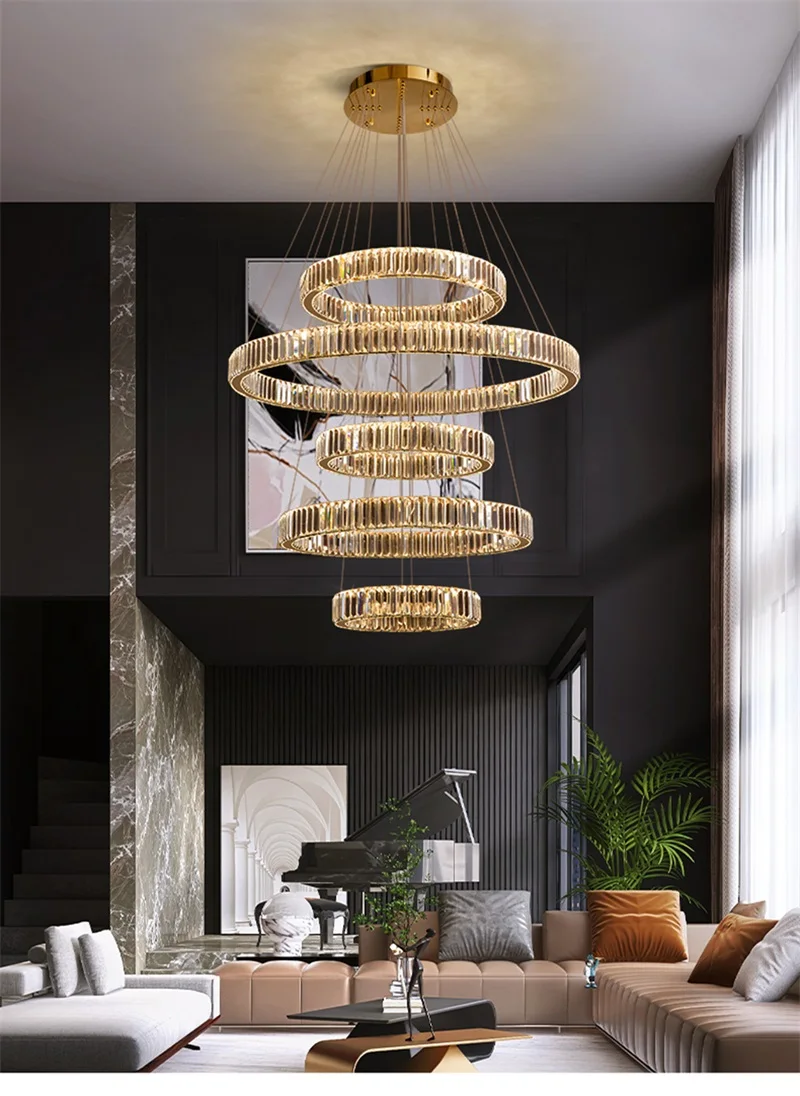 Современная светодиодный весная Светодиодная лампа Hongcui круглая Роскошная