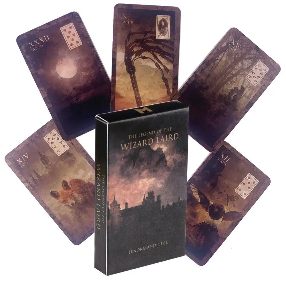 

78Pcs The Legend Of The Wizard Laird Tarot Cards Astrology Tarot Deck Oracle Card Adult Entertainment Game Occult Fate Card