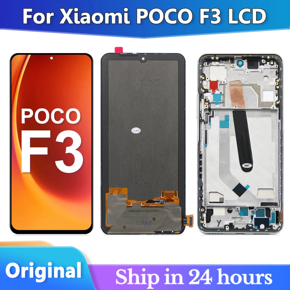 6,67 'оригинальный/TFT дисплей для Xiaomi Poco F3 M2012K11AG рамка жк-экрана + сенсорный экран дигитайзер для Pocophone F3 дисплей