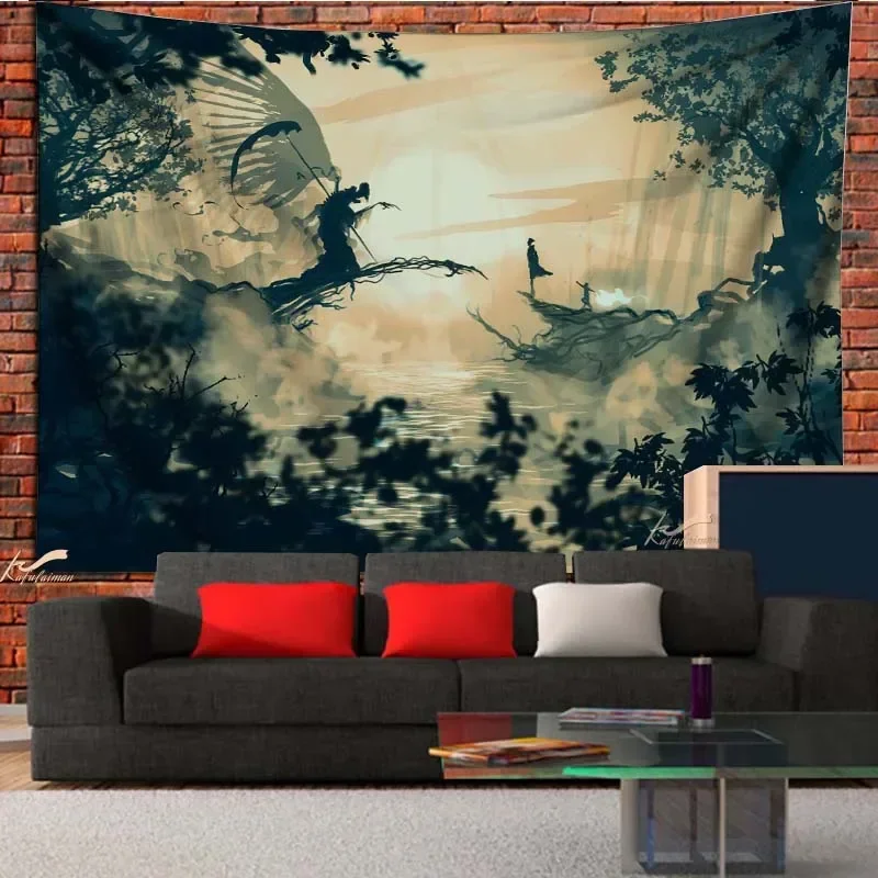 Домашний декор Гарри гобелен художественный принт в Хогвартсе винтажный