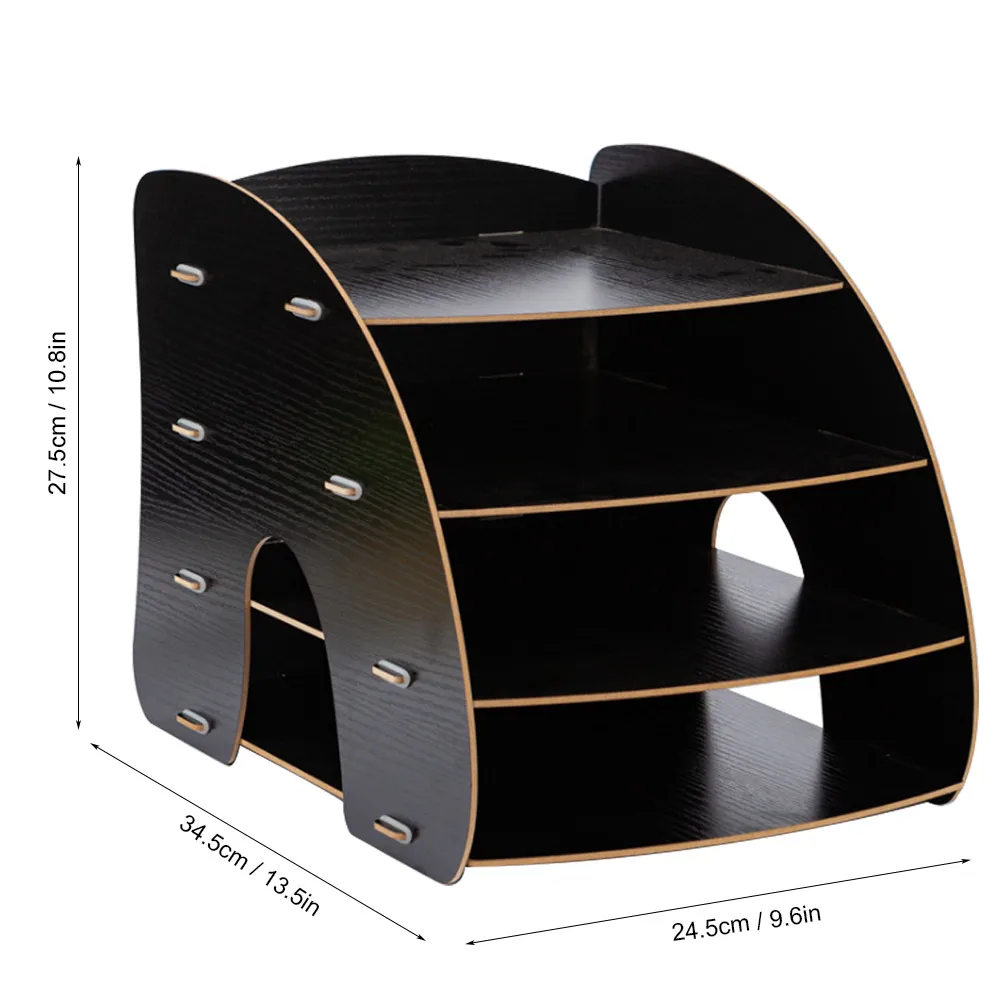 ArC-образный многослойный журнал A4 Подставка для книг и файлов Органайзер Офис