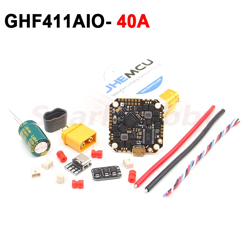 Контроллер полета JHEMCU GHF411AIO ICM 42688P F4 AIO 4 в 1 40A BLheli_S 2-6S Lipo бесщеточный ESC для зубочисток, дронов, FPV Racing