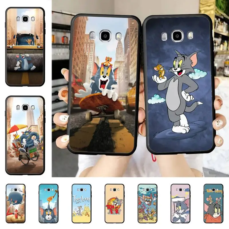 

Cartoon Cat And Mouse Phone Case for Samsung J 4 5 6 7 8 prime plus 2018 2017 2016 J7 core