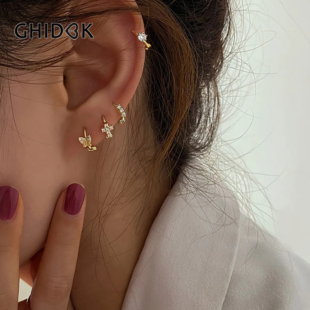 GHIDBK 3 шт. Изящные бабочки крест Тройная фотография для женщин модные