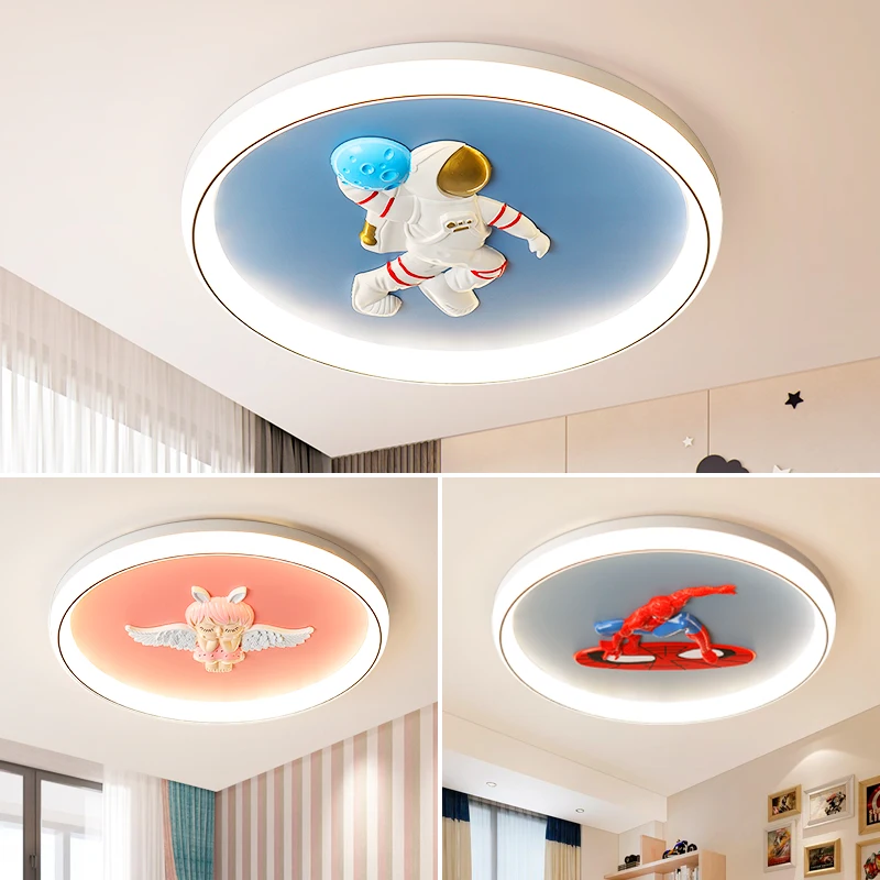 

Children's Room Ceiling Lights Astronaut Spaceman Planet Cartoon LED Lamp Modern Bedroom Living Room Decoration Ceiling Lamps