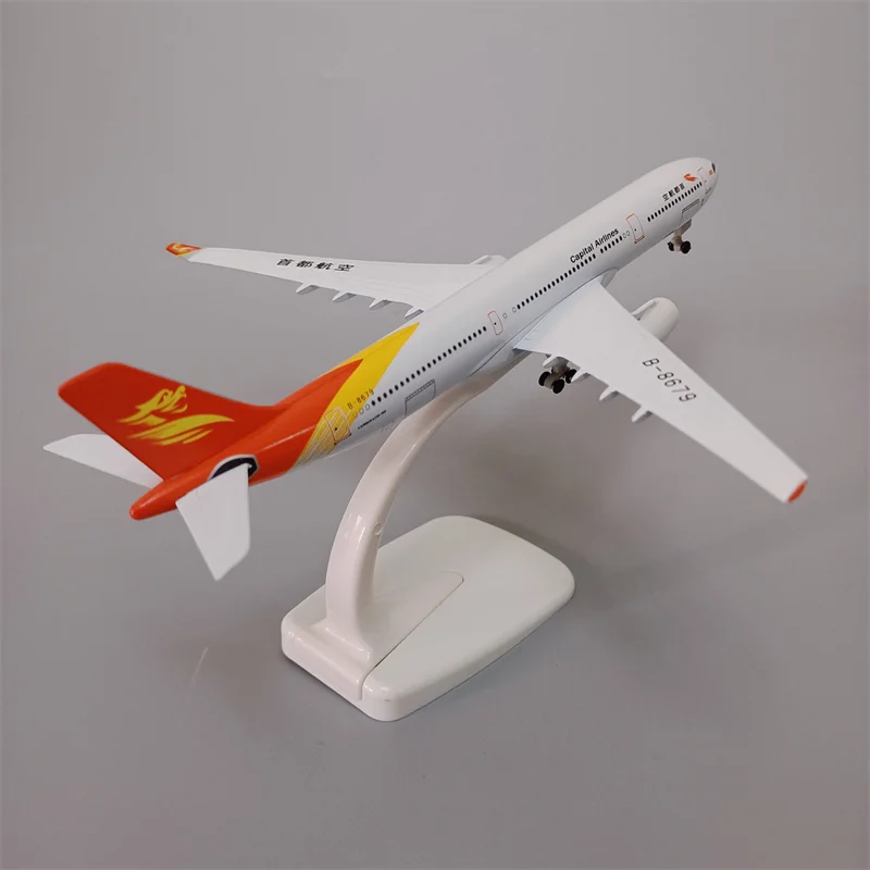 Модель самолета из металлического сплава с колесами 20 см, авиакомпании China капитальные авиалинии, аэробус 330 A330, авиакомпании