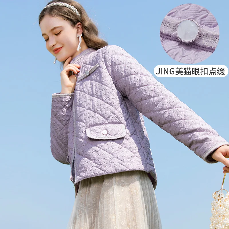 I BELIEVE YOU Winter Coat for Women 2022 New Outwears Elegant Solid Warm Quilted Jackets Thicken Zipper Female Parkas 2224154819