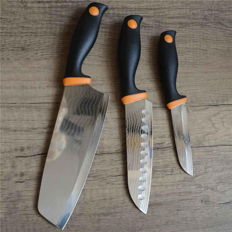 Нож для дамасских вен кухонные ножи из нержавеющей стали набор 4 предметов