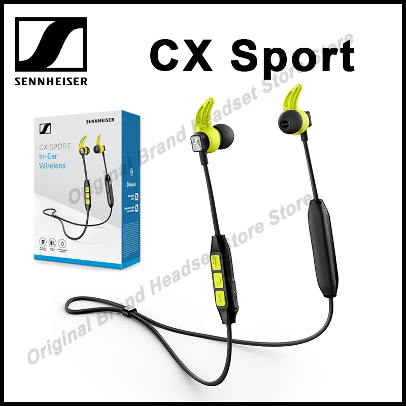 

Original Sennheiser CX Sport Wireless Bluetooth In Ear Headphone Waterproof Earbuds Stereo Call Music Running with Mic Headset