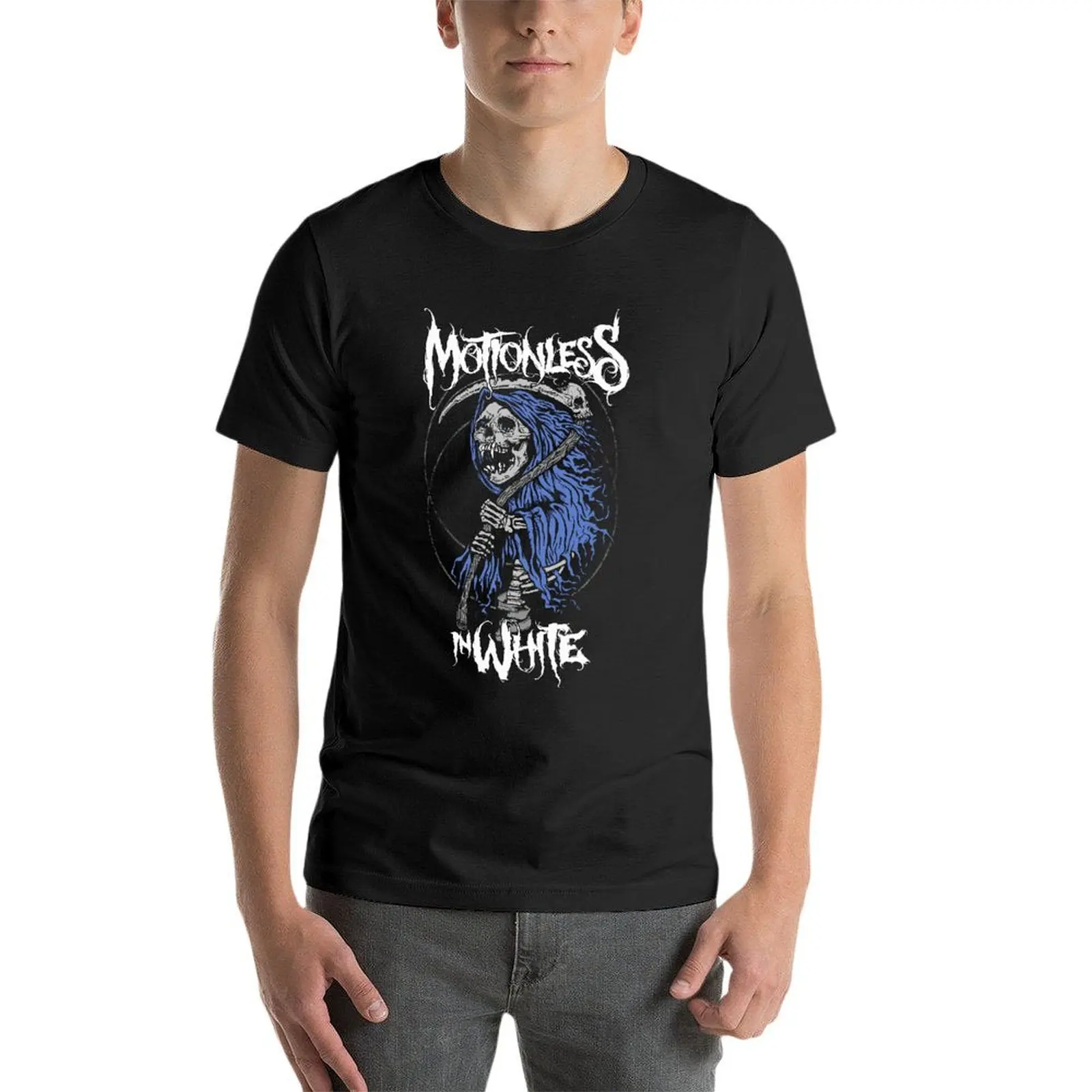 

Motionless In White Reaper Image Oversize T Shirt Branded Men'S Clothes 100% Cotton Streetwear Large Size Top Tee