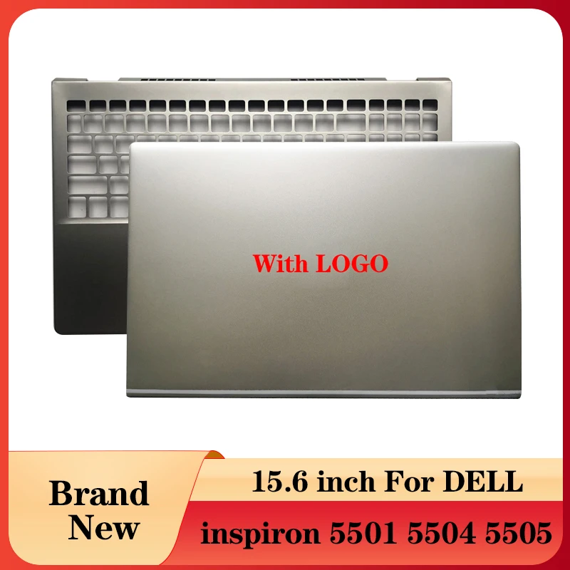 

NEW Laptop For DELL inspiron 5501 5504 5505 Silver Notebook Computer Case Case LCD Back Cover/Palmrest Upper Case