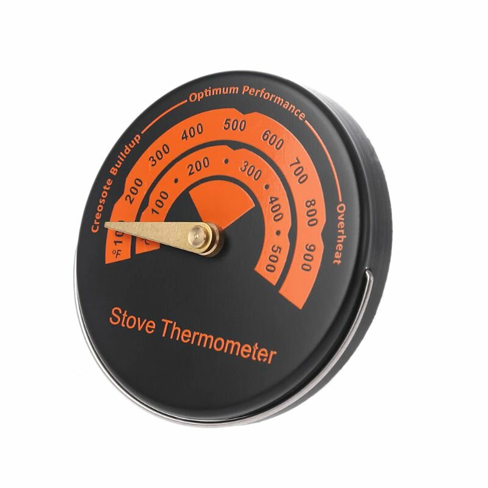 Stove Thermometer Fireplace Fan Temperature Monitor Fan Thermometer With Sensitivity Probe Round Magnetic Suction