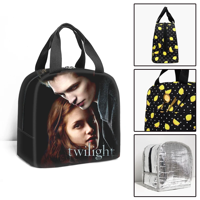 Twilight Cooler Lunch Box Portable Insulated Lunch Bag Thermal Food Picnic School Lunch Bags For Men Women Student