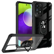 For Samsung Galaxy A52 5G Case Car Magnetic Ring Armor Stand Silicone Cover For Samsung A52 A72 A 72 52 S A52S SM-A525F/DS Coque