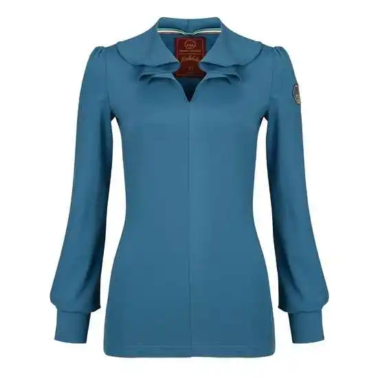 

Retro irregular thin golf women's long-sleeved wave lapel Korean version slim sports sunscreen ball suit
