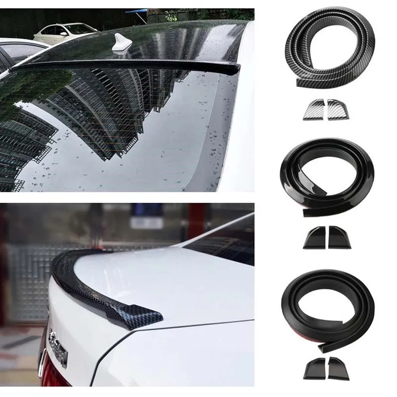 

Automobile tail Spoiler 1.5M Car-Styling 5D Universal Carbon Fiber Spoilers DIY Refit Spoiler For Audi BMW Toyota Honda Hyundai