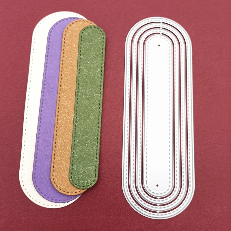 652F металлические Вырубные штампы в форме бирки фотоальбом бумажная карта шаблон