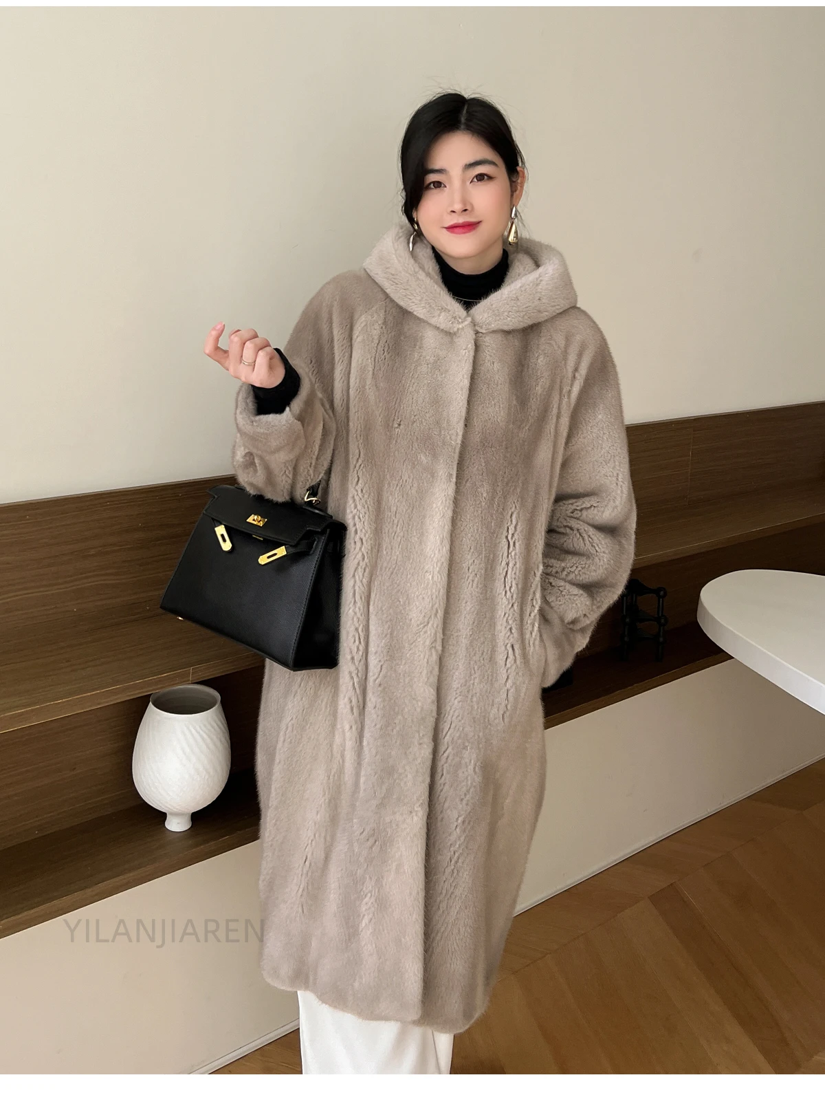 Recommend Fur Coat Coats Fur Mink Fur Thick Winter High Street Other Slim Real Fur Women's Winter Coats 2022