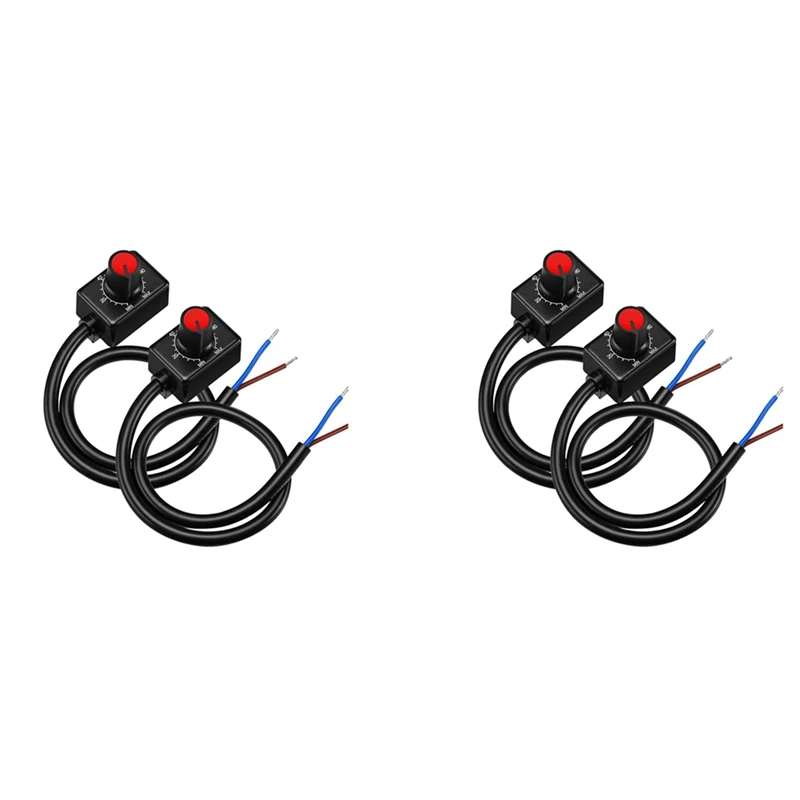

4X DC 0/1-10V Knob LED Dimmer, Low Voltage Passive Dimmer PWM Dimming For 0-10V Or 1-10V Dimmable Electronic LED Driver