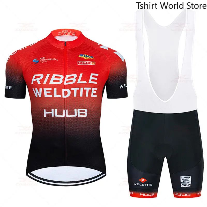 

2021 HUUB Cycling Team Jersey Bike Shorts 20D Bib Set Ropa Ciclismo MenS MTB Uniform Summer Bicycling Maillot Bottom Clothing