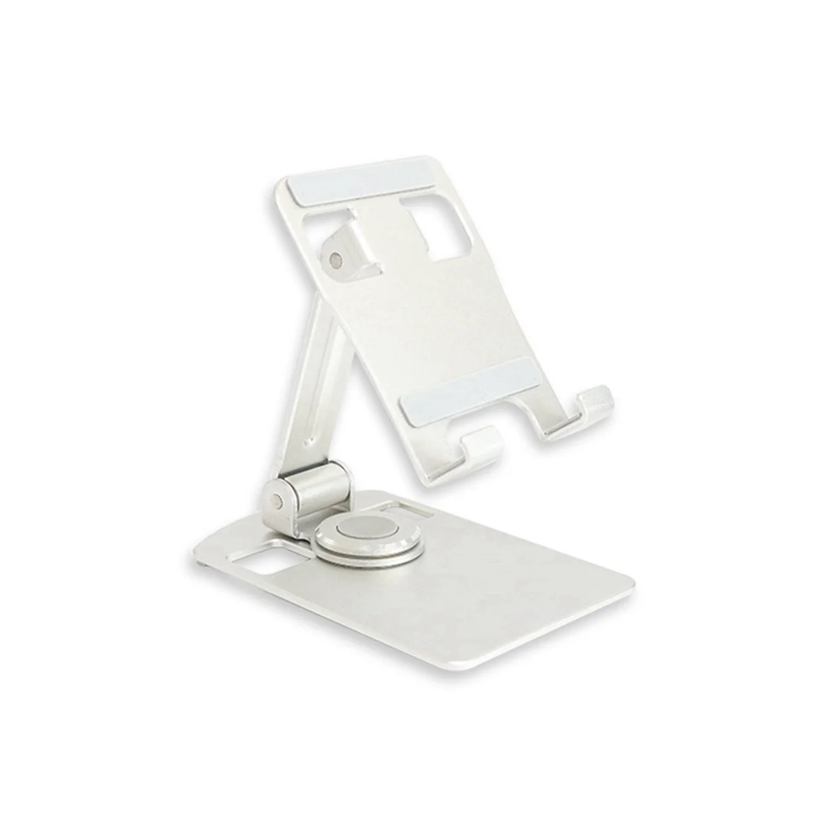 

Multifunctional Double Folding Mobile Phone Aluminum Alloy Bracket Rotatable Lazy Mobile Phone Tablet Bracket,White