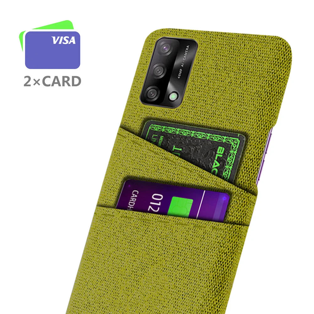 

For Oppo A74 Case CHP2219 Dual Card Fabric Cloth Luxury Business Cover For Oppo A74 5G A 74 CPH2197 OppoA74 Phone Cases Coque
