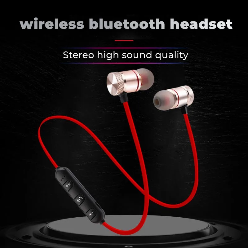 

Wireless Sports Bluetooth Headphones V4.2 Sweatproof Running Exercise Stereo with Mic Earbuds Earphones Neckband For All Phone