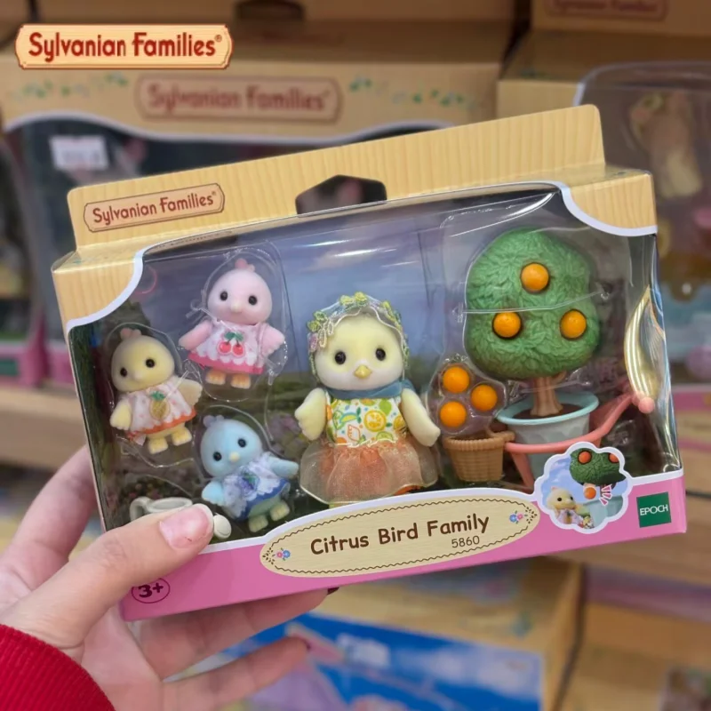 Фото Sylvanian Families: Серия «Цитрусовые птицы», Оригинальная новая реалистичная флокированная игрушка-фигурка 2026 года, подарок для девочек на праздник №2
