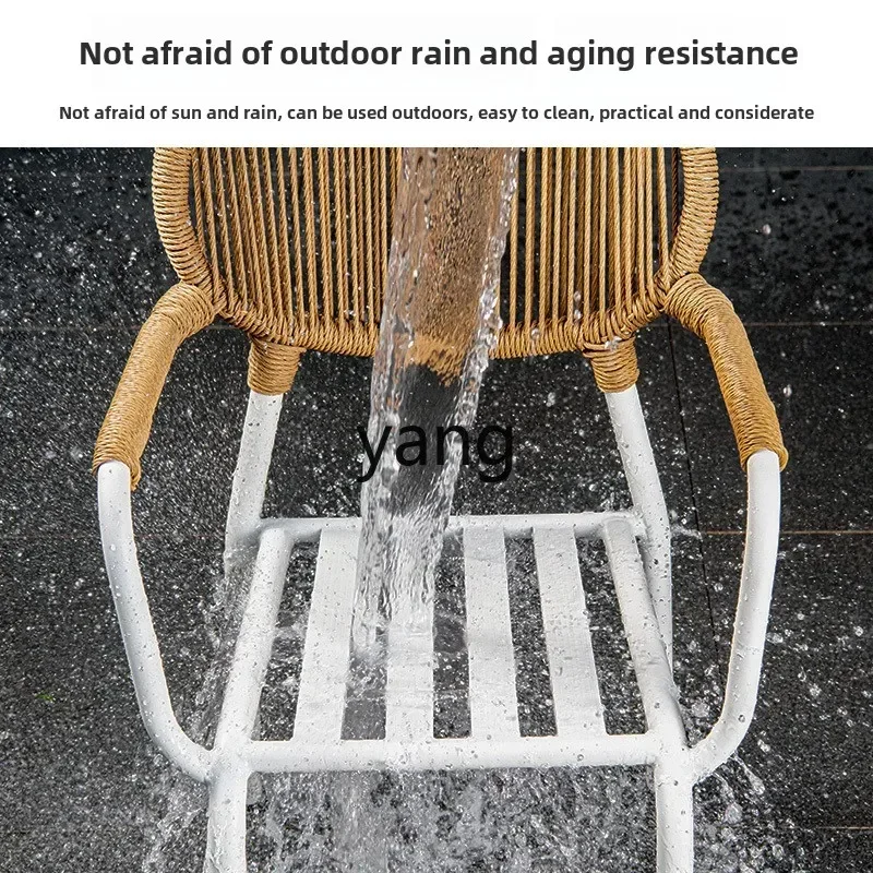 ZL Балконный небольшой столик и стул Комбинированный журнальный из трех частей