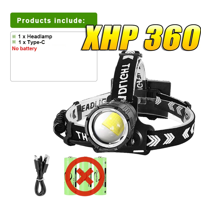 

Paweinuo Налобный фонарь XHP360 красный