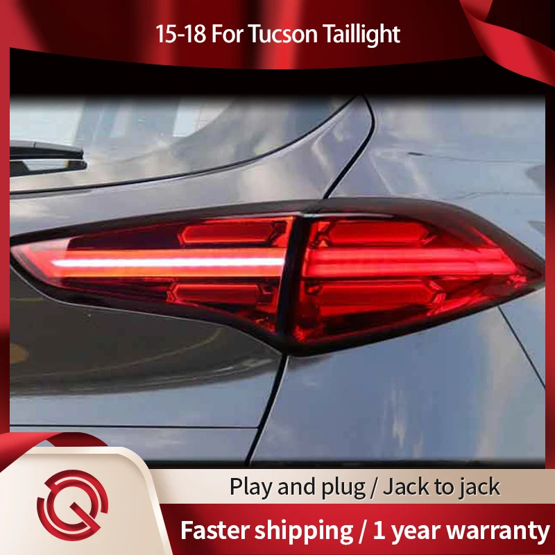 

Car Accessories For Hyundai Tucson Tail Lights 2015-2018 New LED Lamp DRL Signal Brake Reverse Auto