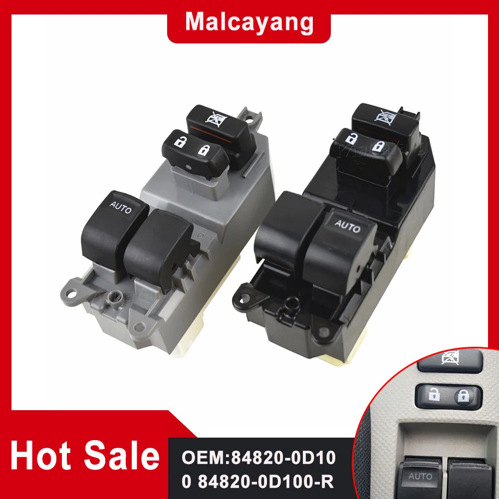 

Switch Button Panel For Toyota Auris Hybrid 2007-2013 Yaris 2005-2011 84820-0D100 8482002230 Power Master Window Lifter Control