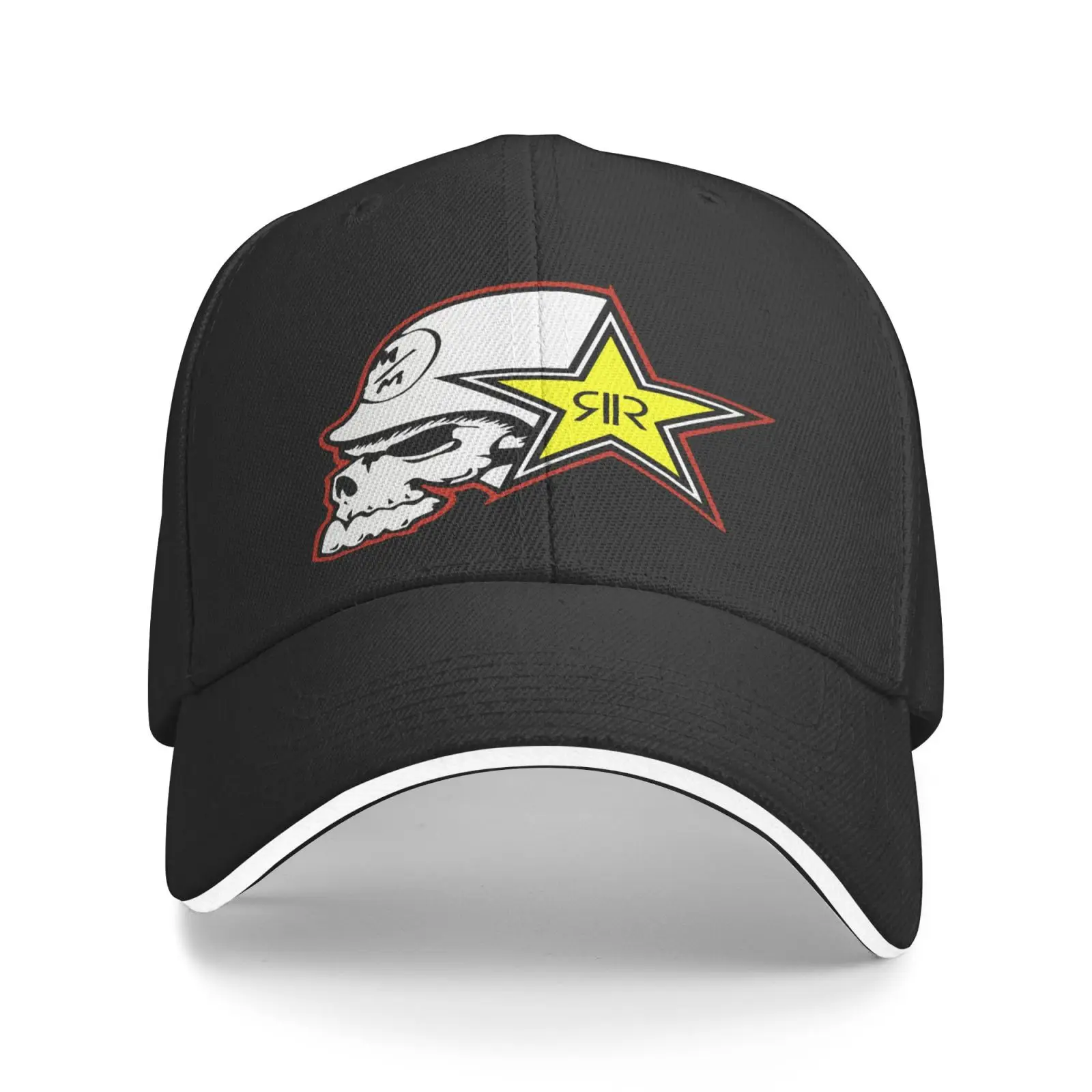 

Rockstar Energy Drink Crew Neck Cap Beret Women Beret Men Golf Cap Beret Women Women's Caps Trucker Hat Hats For Girls Cowgirl