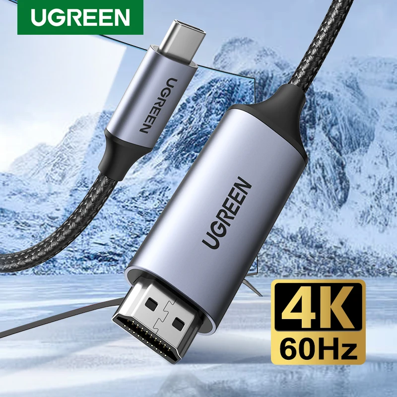 UGREEN USB C HDMI Cable 4K 60HZ for TV Type C to HDMI Adapter for PC Macbook Pro iPad Samsung Galaxy XPS Pixelbook USB C Cable