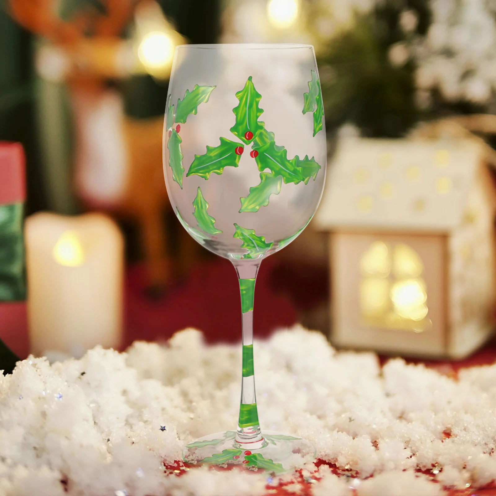 

Xmas Tree Decorations Christmas Glass Drinking Glasses Cocktail Cup Goblet Scarf