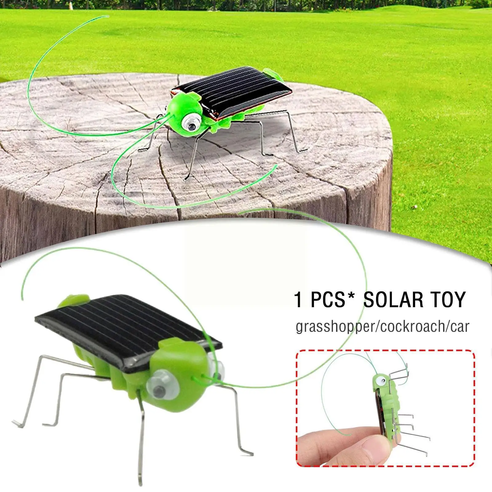

Solar Grasshopper Insect Bug Moving Toy Outside Mini Solar Toys Children Model Gift Animal Insect Toy Educational Toy Teach R2A5
