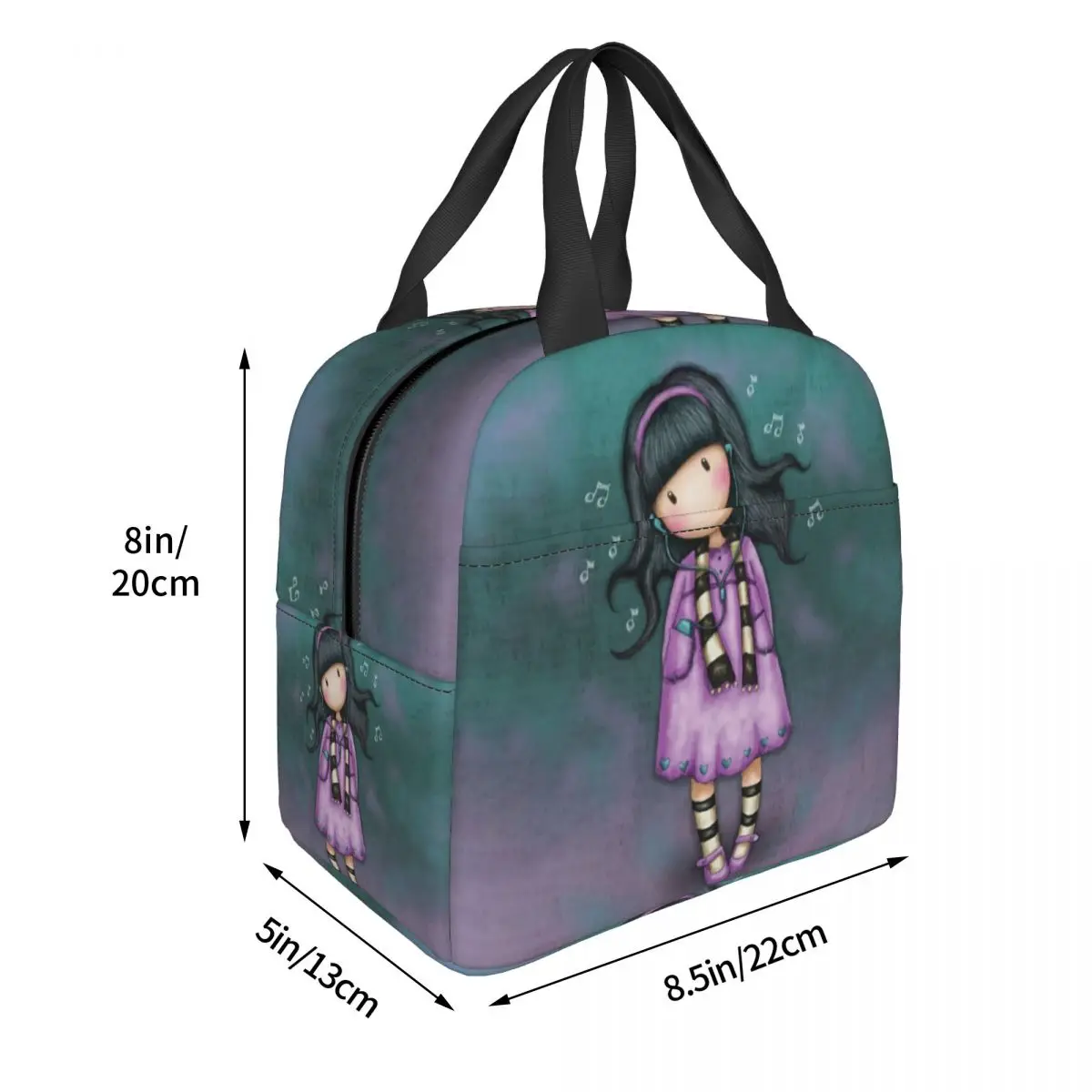 Теплоизолированная сумка для ланча кукол Санторо Gorjuss вместительный контейнер