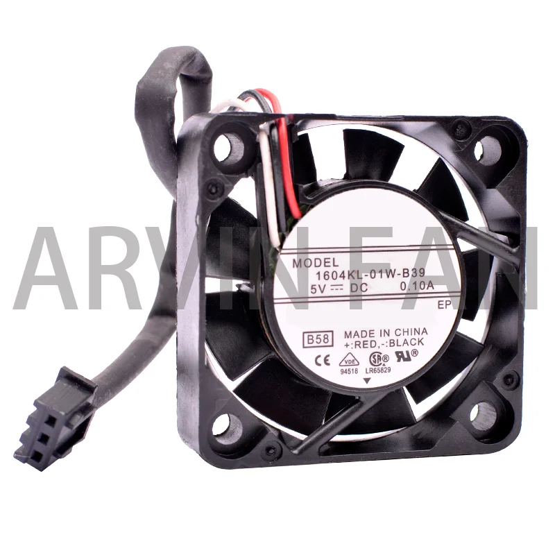 Оригинальный 1604KL-01W-B39 4010 4 см 40 мм вентилятор 40x40x10 мм DC5V 0.10A 3-линейный охлаждающий вентилятор для видеорегистратора переключатель маршрутизатора