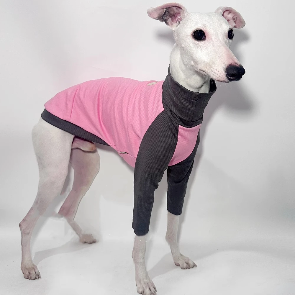 Одежда для собак средней длины весна-лето футболка с высоким воротом борзых
