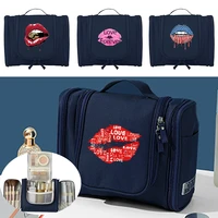 travel makeup bag toiletry kits organizer bags hanging unisex washing cosmetic storage make up cases mouth series