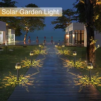 18pack hollow out solar light outdoor solar pathway lights solar powered waterproof led landscape lighting for yard lawn garden