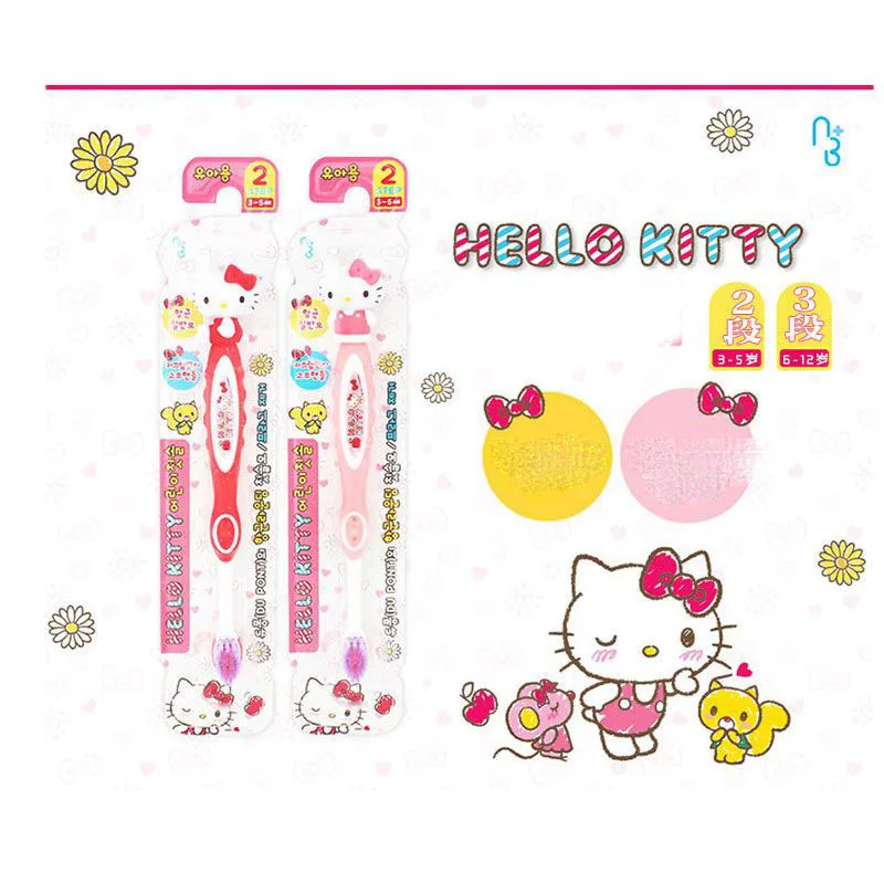 

Детская зубная щетка с трехмерным узором Hello Kitty, 3-5-12 лет