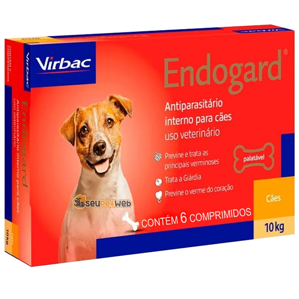 

Vermífugo Endogard Virbac 10 Kg Dogs Box With 6UN