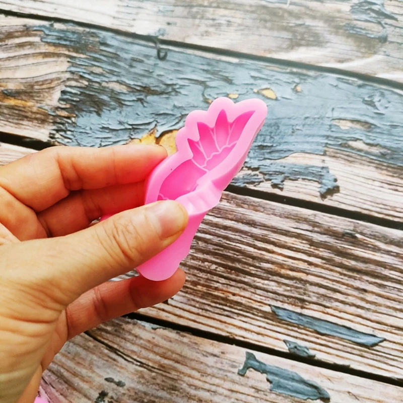 

95AB, 4 шт., цветок Колибри, ярлык для брелока, силиконовая форма «сделай сам»