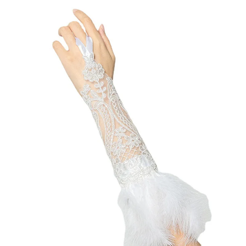 

Hot Selling Jewelry Lace Exaggerated Vintage Gloves
