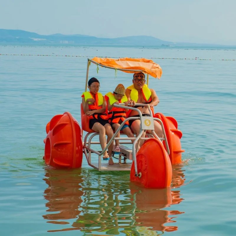 Трехколесная Педаль Для Водного парка водный велосипед
