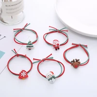 snowman christmas elastic rubber band is suitable for lovely girls head rope hair circle and wholesale headwear accessories