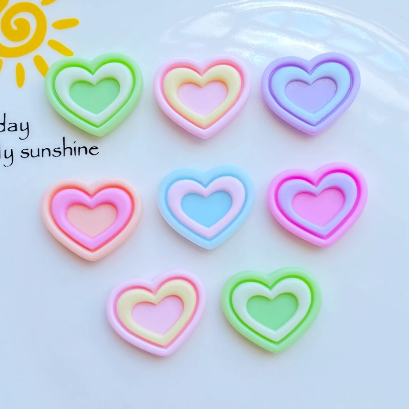 

Мини-фигурки сердечки из смолы TSXJY (10 шт.)