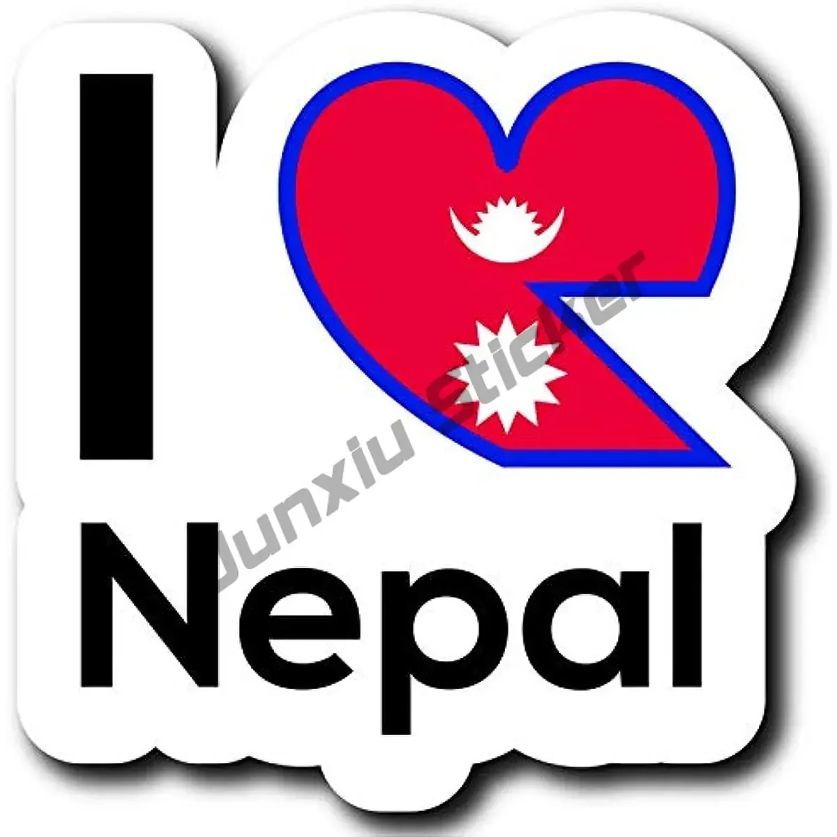 Любовь Непал Флаг Наклейка Автомобиль Грузовик Ван Бампер Окно Чашка для